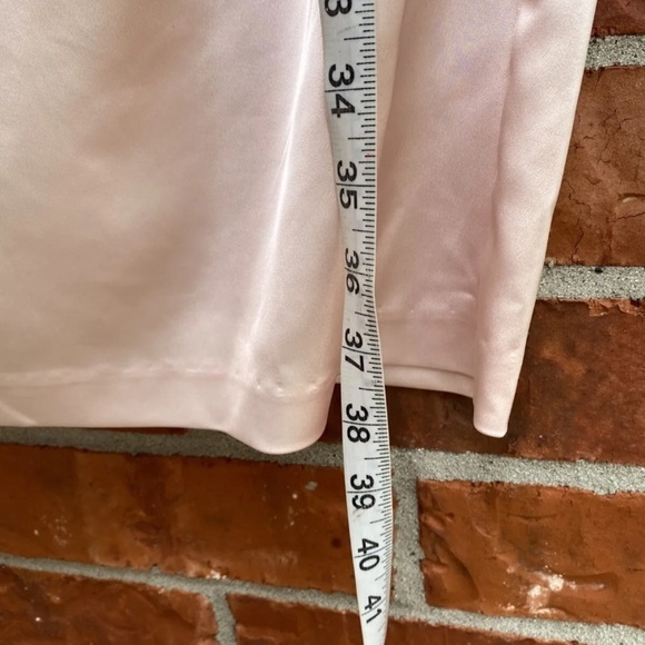 Davids Bridal Womens 10 Blush Pink One Shoulder Satin Formal Dress Bride's Maid - Picture 7 of 8